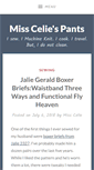 Mobile Screenshot of missceliespants.com