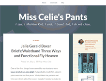 Tablet Screenshot of missceliespants.com